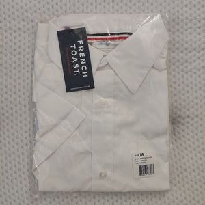 French Toast Boys' Short Sleeve Oxford Dress Shirt